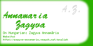 annamaria zagyva business card